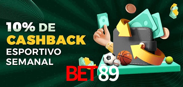 10% de bônus de cashback na Bet89